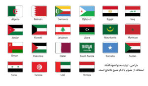 پرچم کشورهای عرب زبان - معهدالضاد - آموزش زبان عربی